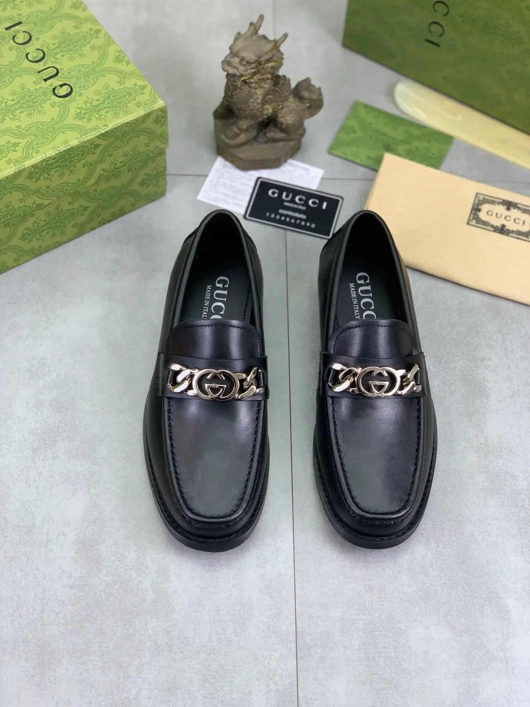 Men's men's shoes 💰P480 [New style] Water-dyed cowhide 💰💎💎💎 [Gucci] GUCCI high-end men's formal business leather shoes, original order 1:1 authentic goods! Original imported high-end open-edge beaded calfskin, original metal buckle, imported first-layer cowhide lining for feet, original outsole, men's shoe size: 38-45, 4️⃣ colors available